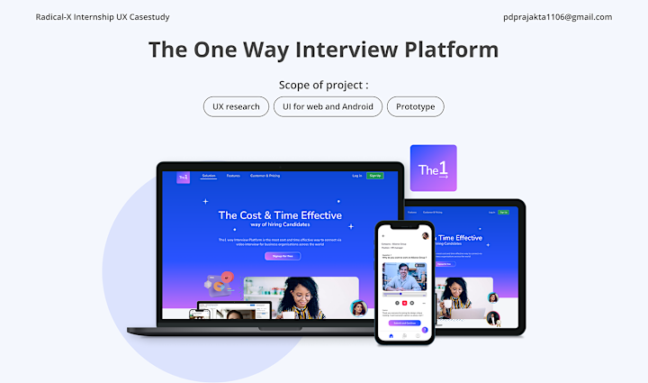 Cover image for The 1- One way Interview Platform :: Behance