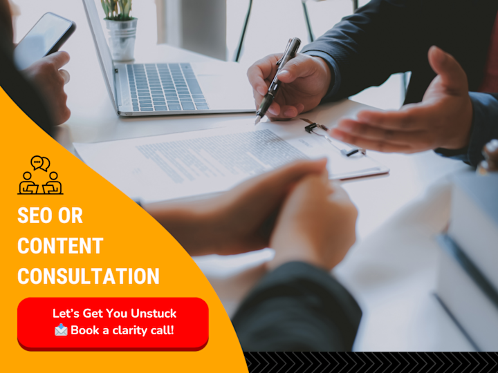 Cover image for Strategy Consultation for SEO & Content