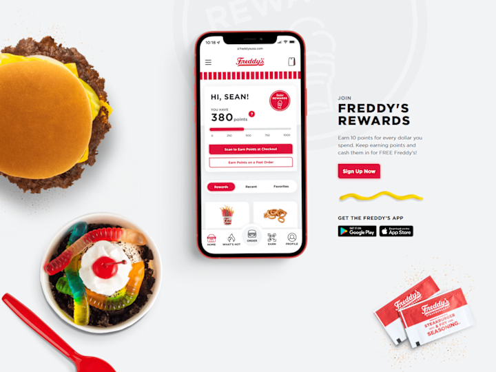 Cover image for Redesigned Freddy's Website & App