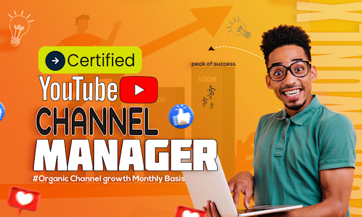 Cover image for I Will be your certified YouTube channel manager 