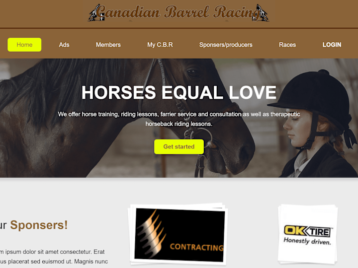Cover image for Canadian hours ridding website project
