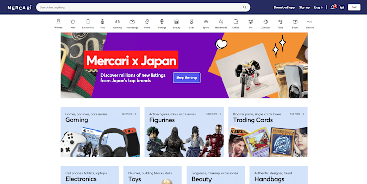 Cover image for Mercari Marketplace | React | Next.js | AI Integration 