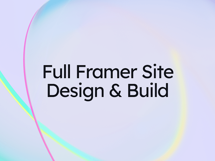 Cover image for Full Framer Site Design & Build