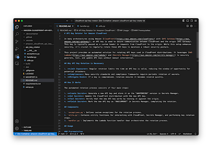 Cover image for API Key Rotator for Amazon CloudFront (AWS, Python)