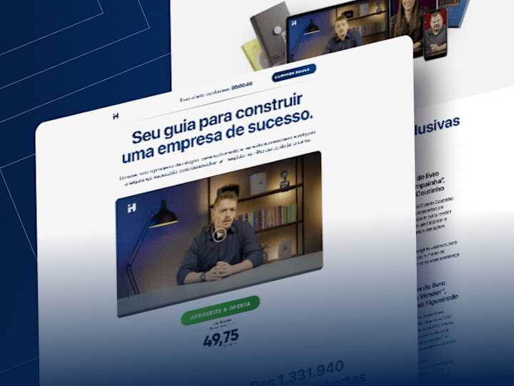 Cover image for Interface design for a selling book campaing