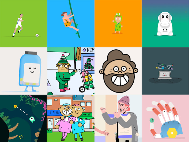 Cover image for Bold, quirky and playful characters brought to life.