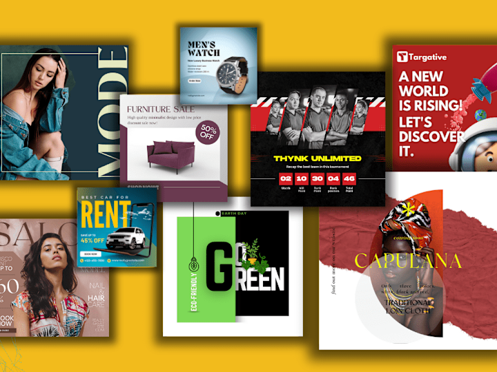 Cover image for I will design highly converting social media posts and Designs