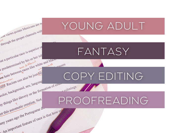 Cover image for Young Adult Fantasy Proofreading