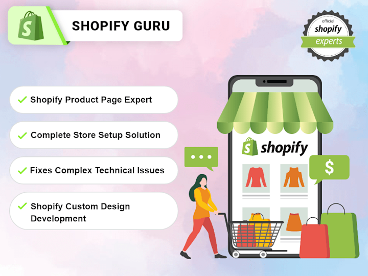 Cover image for Designing and Developing Shopify Stores / Complete Theme Setup 
