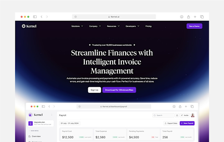 Cover image for Kernel AI (Landing Page)