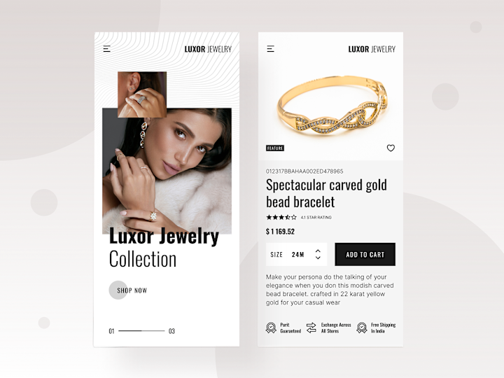 Cover image for Women's Jewellery store app