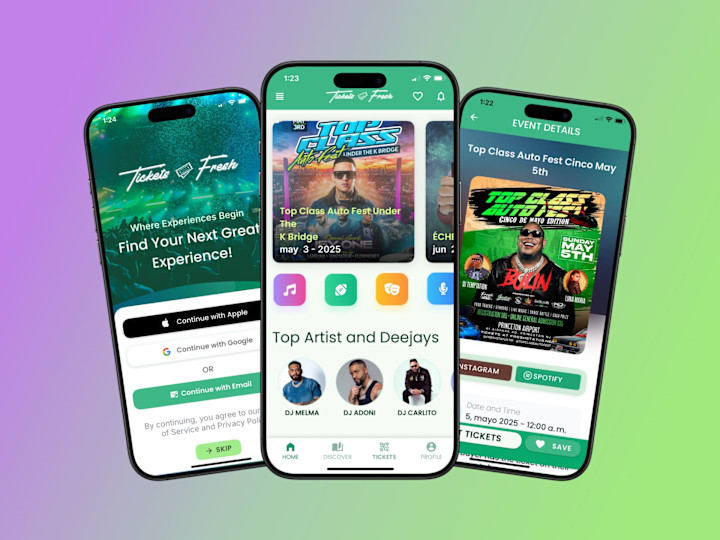 Cover image for Tickets Fresh Mobile App