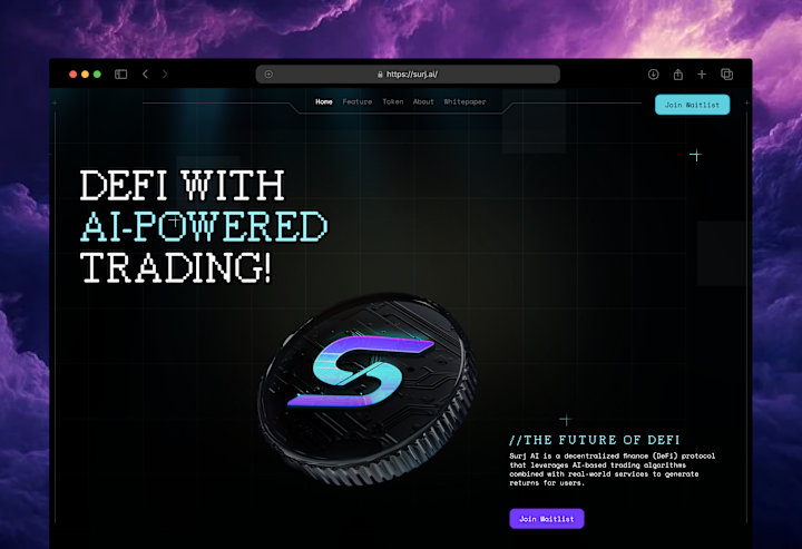 Cover image for AI powered DeFI Website (Landing Page) - Framer/Design/Branding