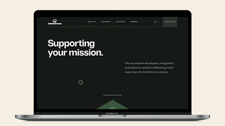 Cover image for Promoteq | Website Design | Dark theme