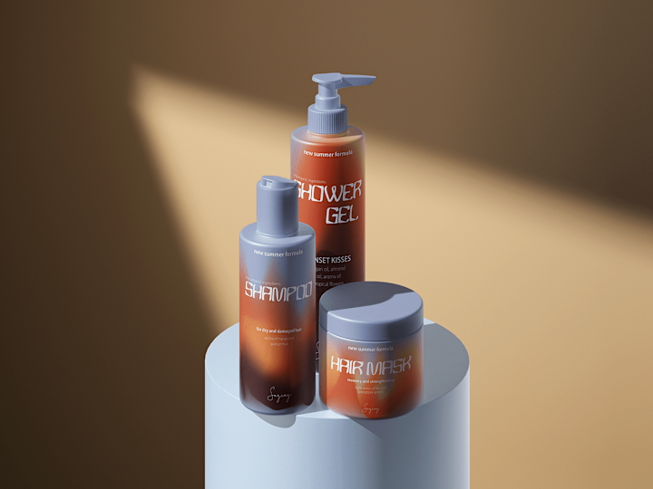 Cover image for "SUNSET KISSES" cosmetics | Behance