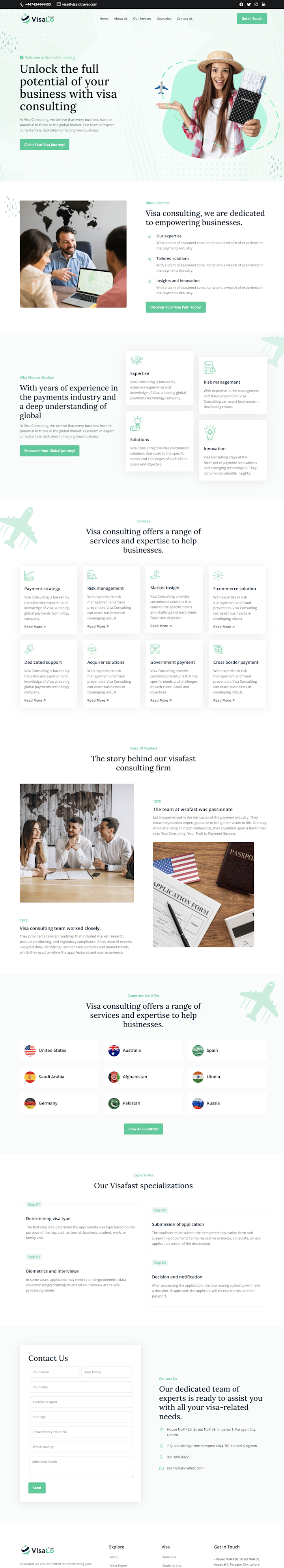 Cover image for VisaLo Travel - Framer Website Development
