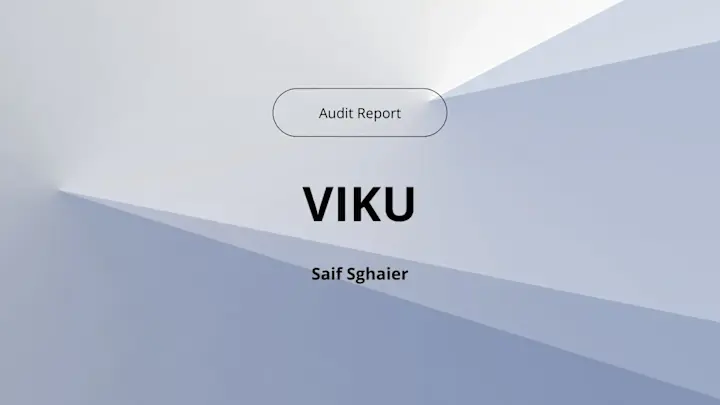 Cover image for Audit Report: Viku Project