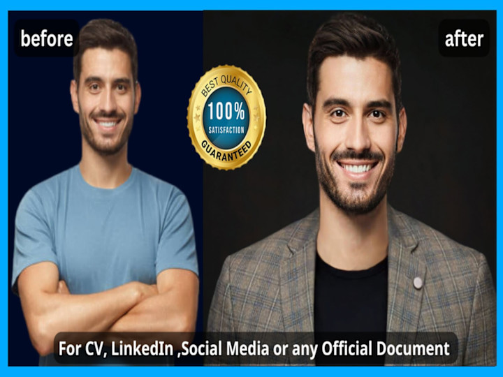 Cover image for Making a headshot photo with suit and Professional background
