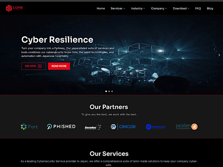 Cover image for CoreSecurity | Website redesign and Framer development