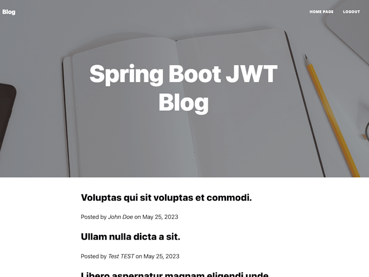 Cover image for Blog with Spring Security, Spring Boot, and Vue.j