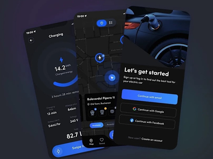 Cover image for RCharge EV App - UX/UI