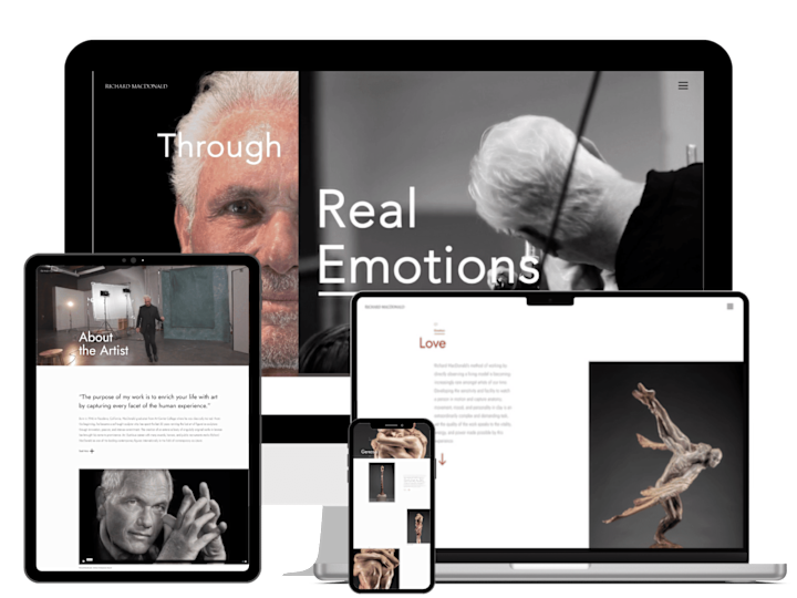 Cover image for Webflow Web Development - Richard Macdonald - Famous Artist