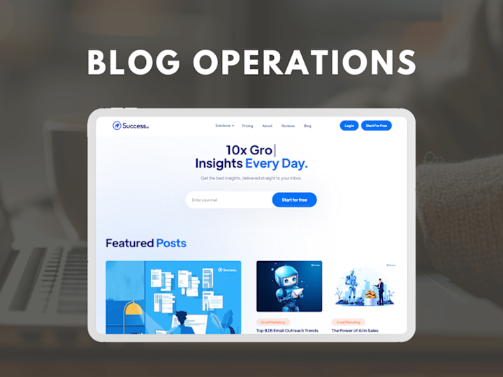 Cover image for Blog Operations Management for a Tech Startup