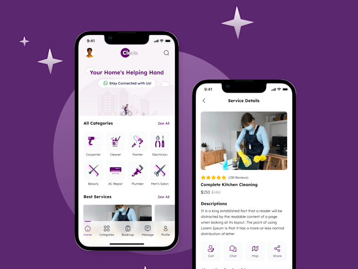 Cover image for Home Service App Design Concept