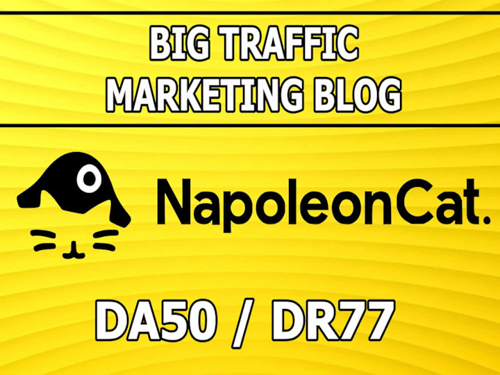 Cover image for Link placement on NapoleonCat marketing blog 200K traffic