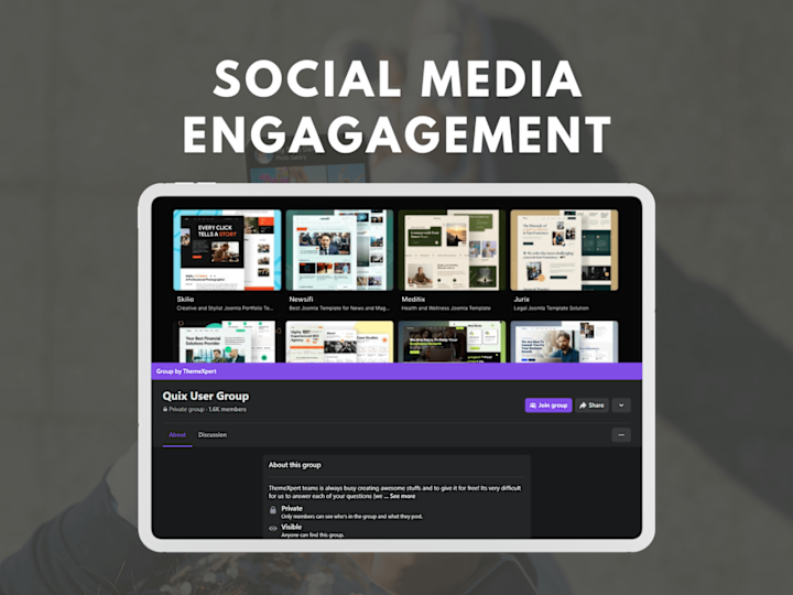 Cover image for Community Management on Social Media for a Theme Company