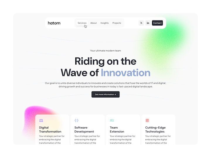 Cover image for Revamping Digital Presence: A Modern Redesign for Hatom