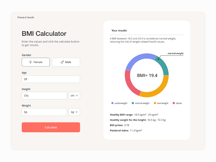 Cover image for BMI Calculator