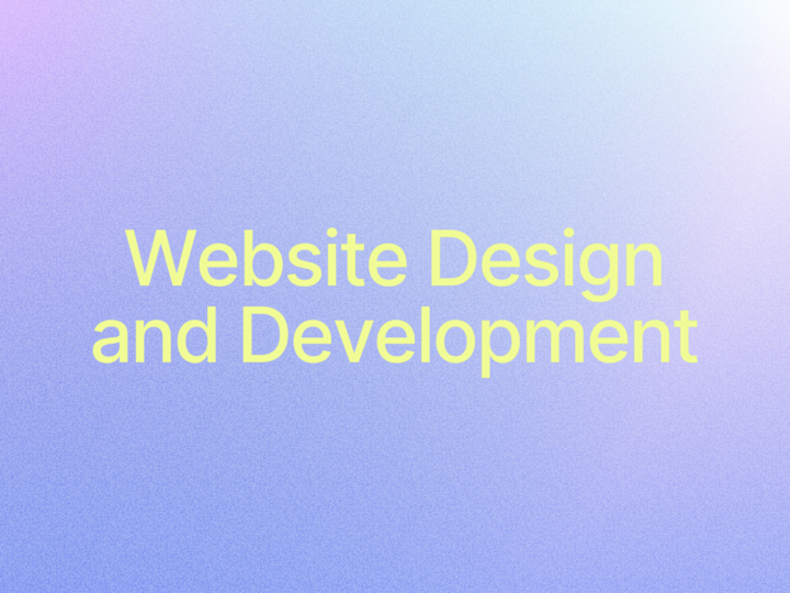 Cover image for Website Design and Development