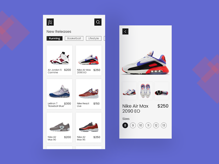 Cover image for Shoe Store App Concept