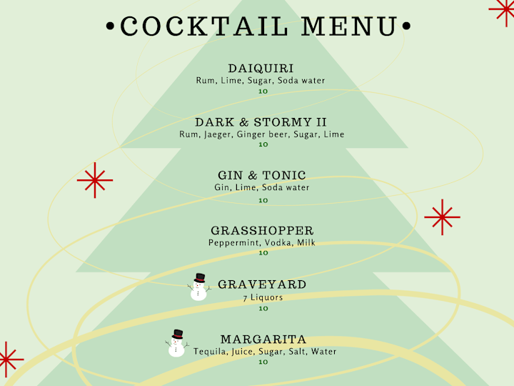 Cover image for Cocktail Menu