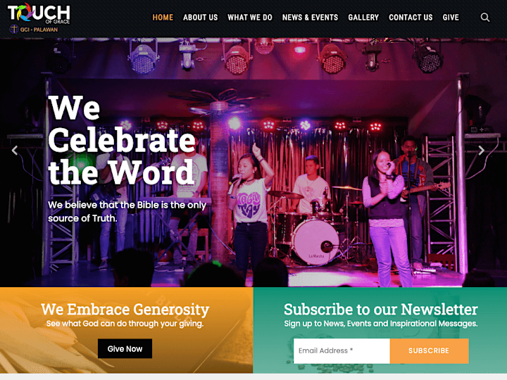 Cover image for Web Design & Development for Touch of Grace Christian Fellowship