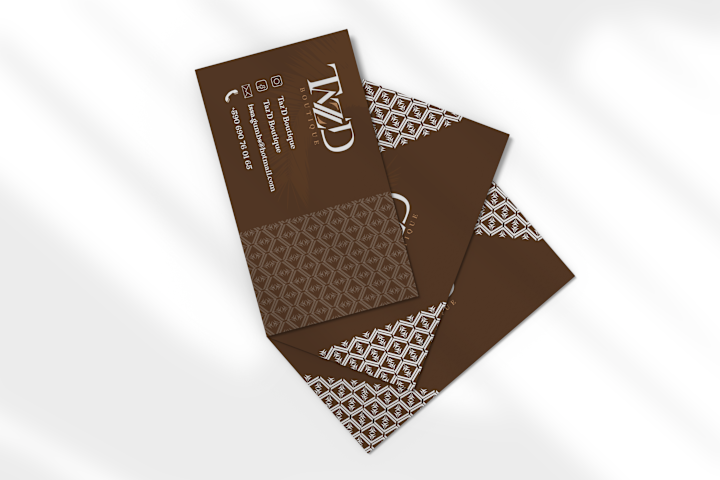 Cover image for Taz’ D Boutique: Social media graphics + Business Card design