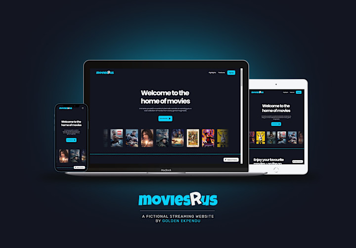 Cover image for MoviesRUs Streaming Website - Framer 