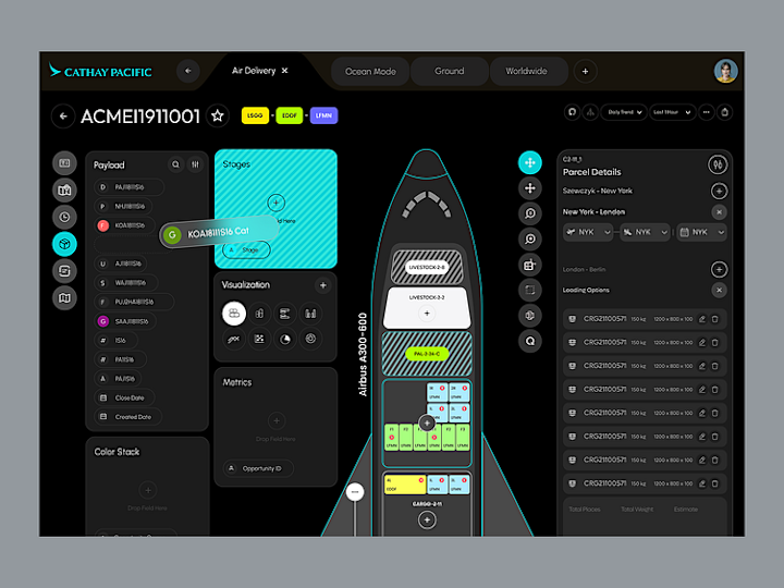 Cover image for Cathay Pacific Air Cargo Dashboard Design