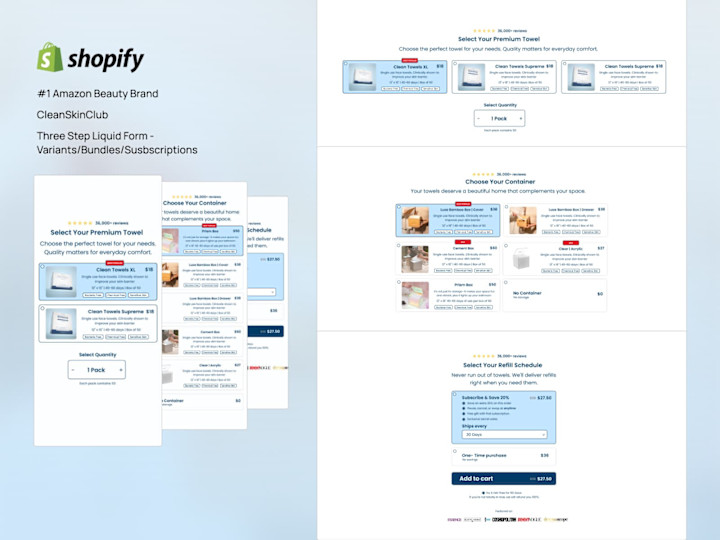 Cover image for Shopify Three Step Form | Bundle, Subscription, and Trial