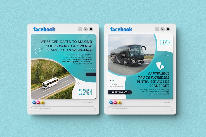 Cover image for Social Media  Design - Transport Company