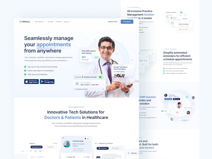 Cover image for Boosting The Doctor App Landing Page to Empower Doctors