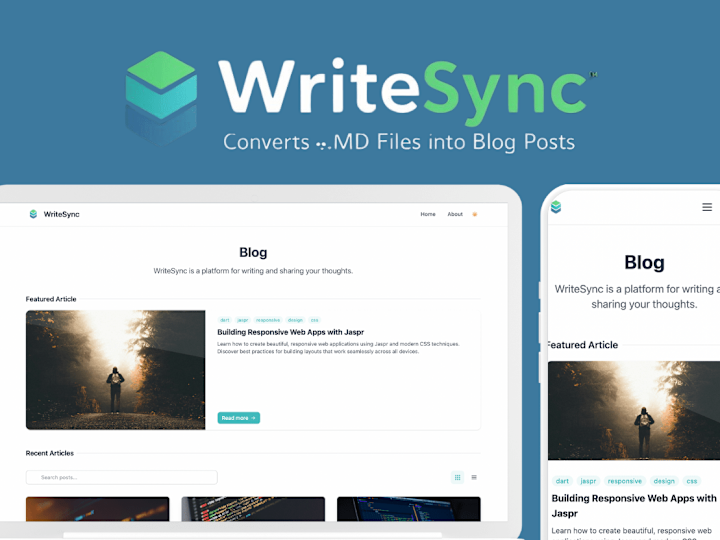 Cover image for GitHub - tayormi/writesync: A modern, responsive blog engine bu…