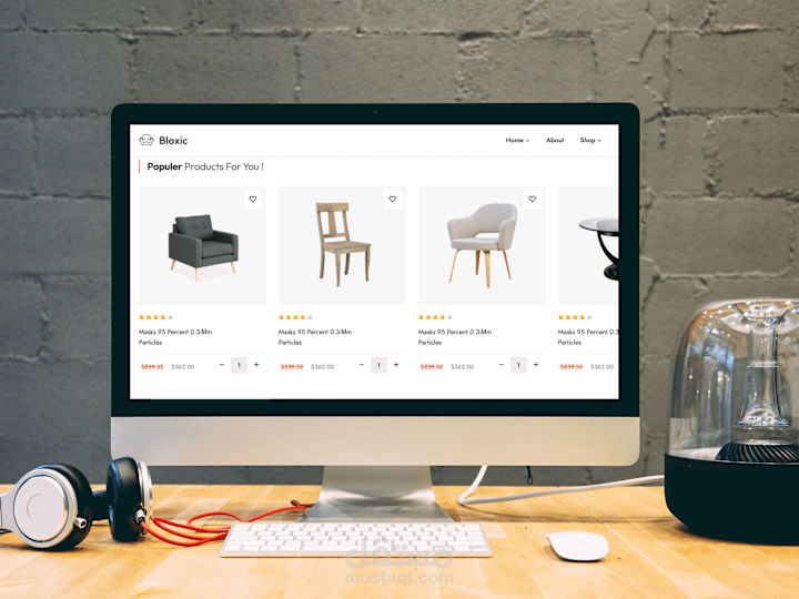 Cover image for A modern electronic application built with React technology for 