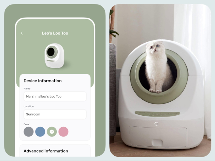 Cover image for CasaLeo. Mobile app UX/UI design for IoT smart pet device