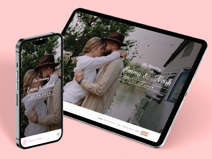 Cover image for Emma & Noah Wedding website