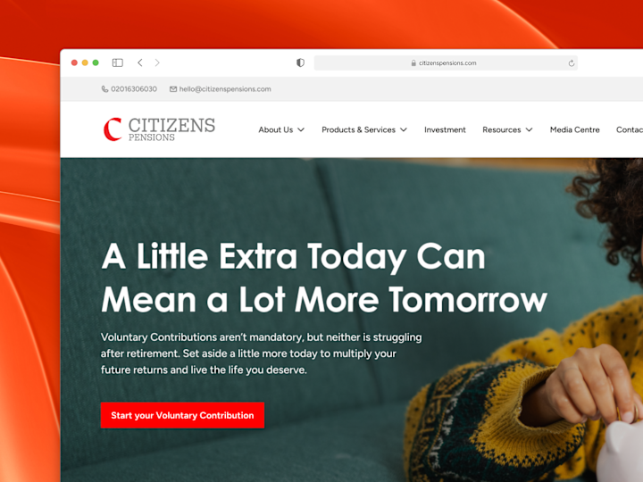 Cover image for Multipage Website Design for Citizens Pensions