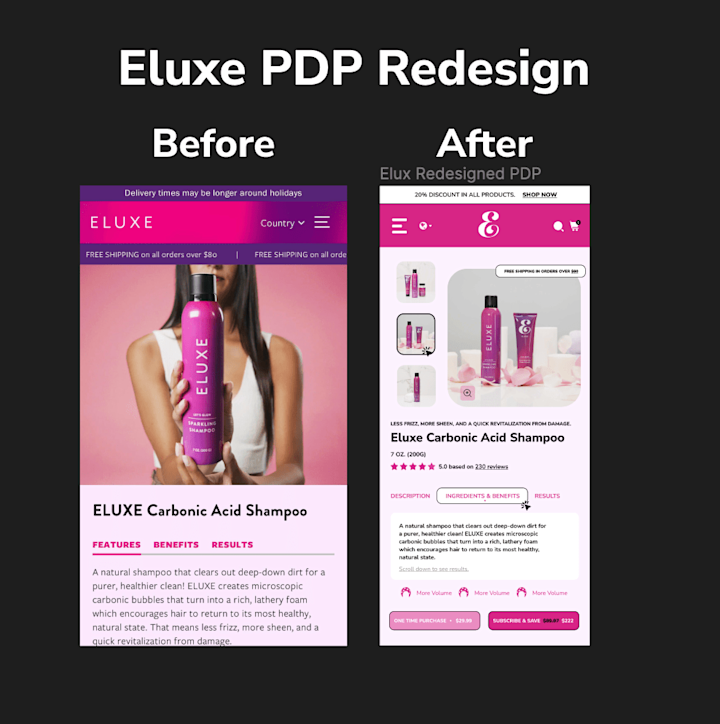 Cover image for Homepage and Product Page MockUps