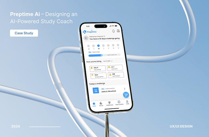 Cover image for Preptime Ai – The AI-Powered Study Coach :: Behance