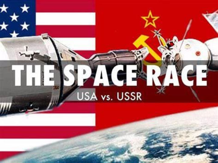 Cover image for "The Space Race: Innovations and Technological Breakthroughs 